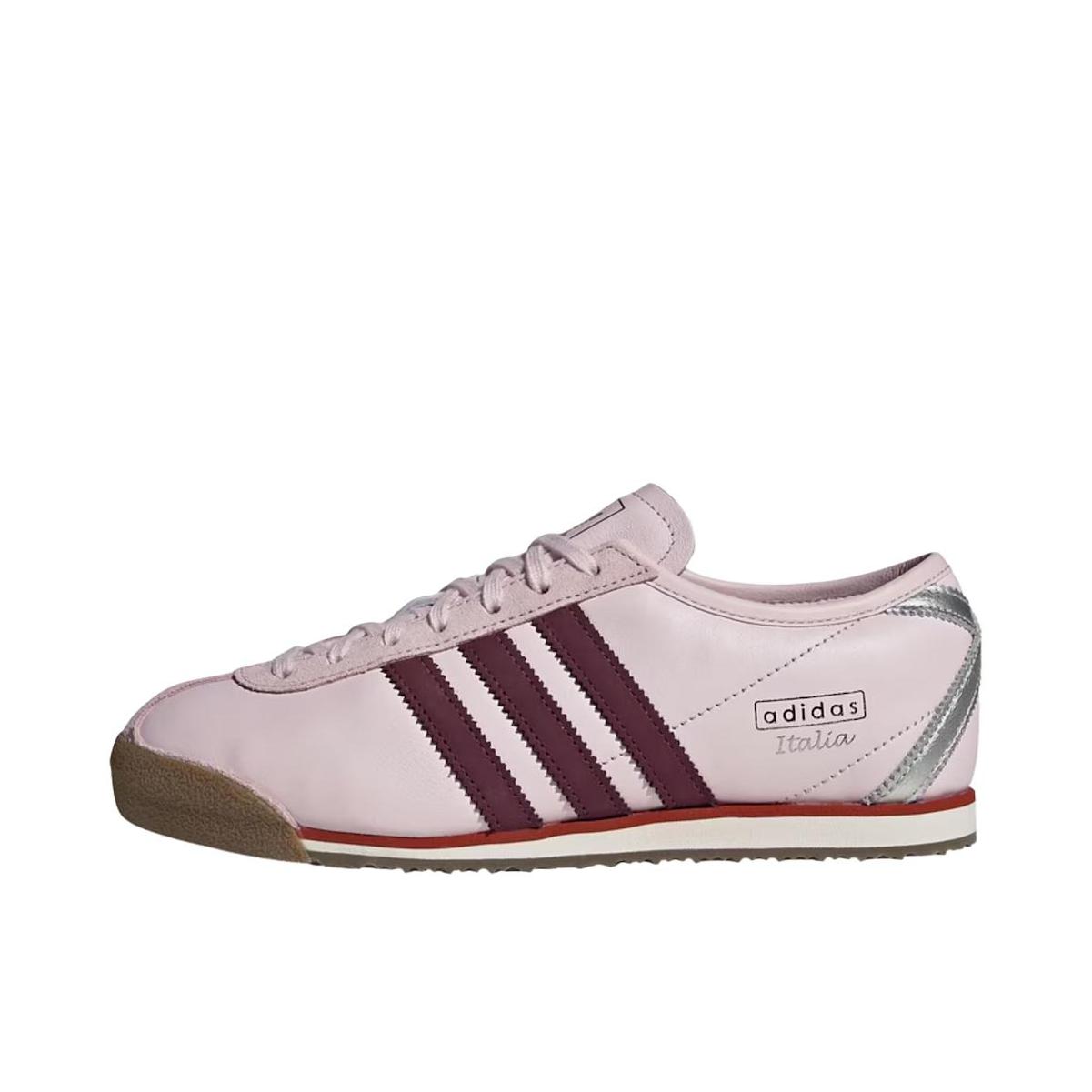 推荐商品：adidas Originals Italia 70s 跑鞋 耐磨低帮休闲舒适 粉色