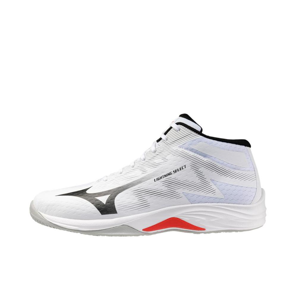 推荐商品：Mizuno/美津浓 Lightning Select 排球鞋 舒适百搭防滑耐磨支撑 中帮/奶白色