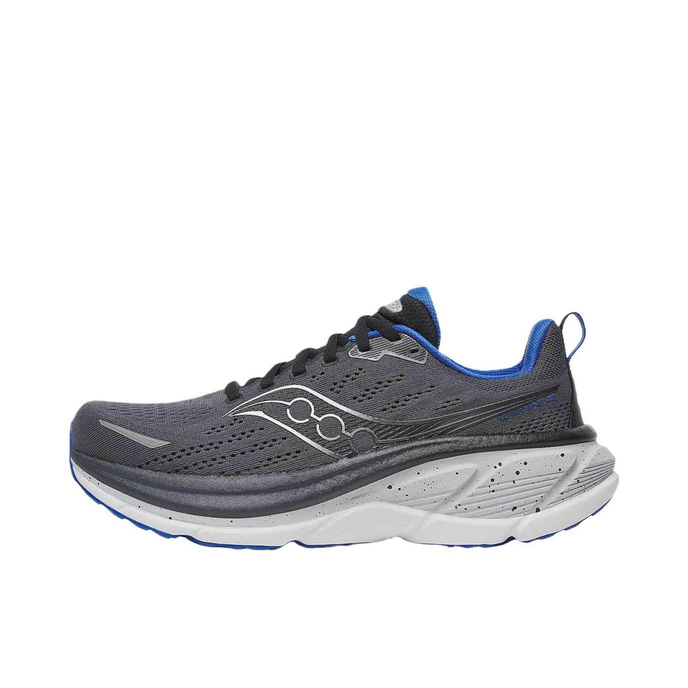 推荐商品：Saucony/索康尼 Hurricane 飓风 25 跑鞋 柔软减震支撑轻便旗舰级美观回弹稳定越野 阴影/黑色