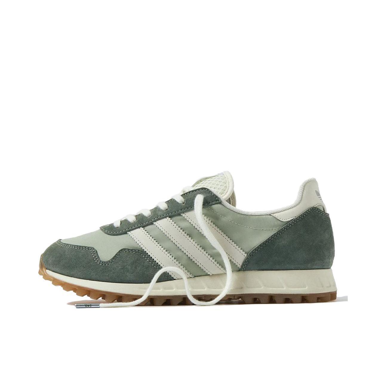 推荐商品：adidas TRX Vintage 跑鞋 织物防滑耐磨舒适透气轻便绒面皮复古休闲时尚 END.联名/绿色 