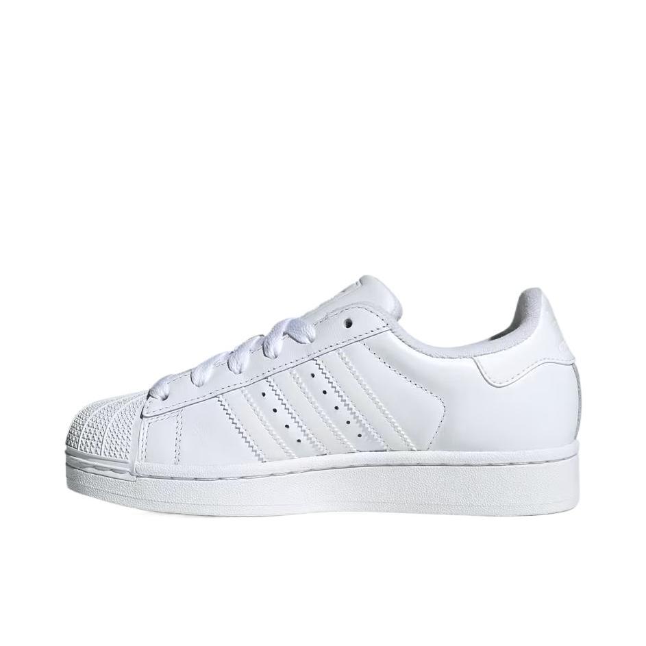 推荐商品：adidas Originals Superstar 2 板鞋 复古防滑耐磨贝壳头贴合圆头支撑 大童/云白色
