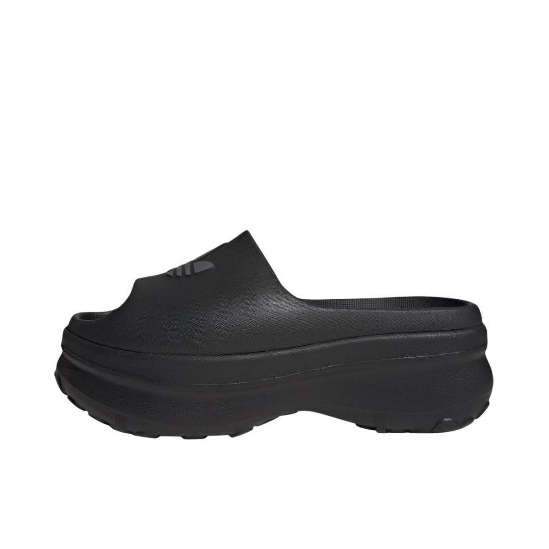 推荐商品：adidas Adifom Stan Mule 防臭 舒适厚底 防滑防磨 包头 时尚百搭 沙滩 厨师鞋 拖鞋 纯黑色