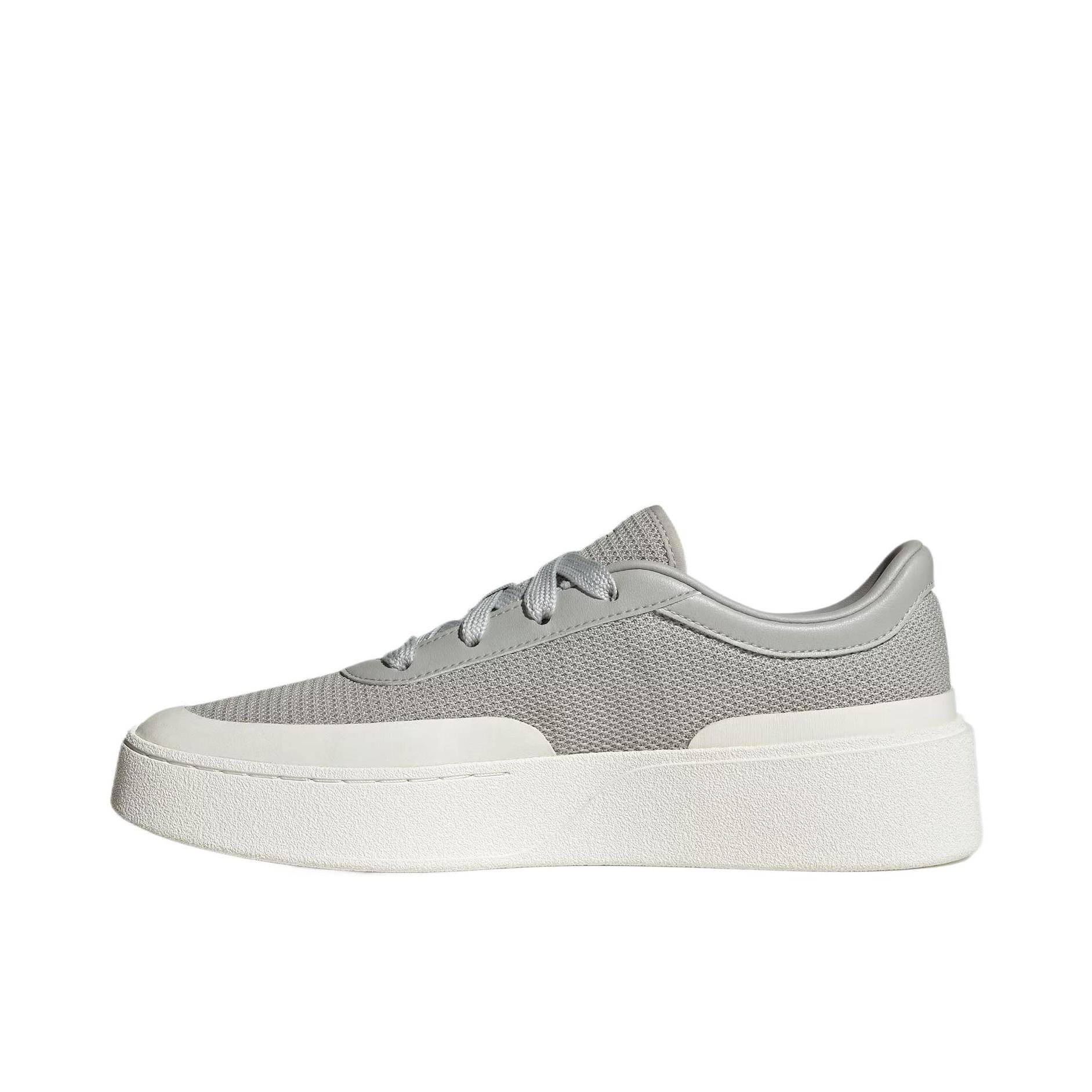 推荐商品：adidas FOS Labcourt Trainers 板鞋 耐磨增高百搭舒适 浅灰色/亮白/金属银