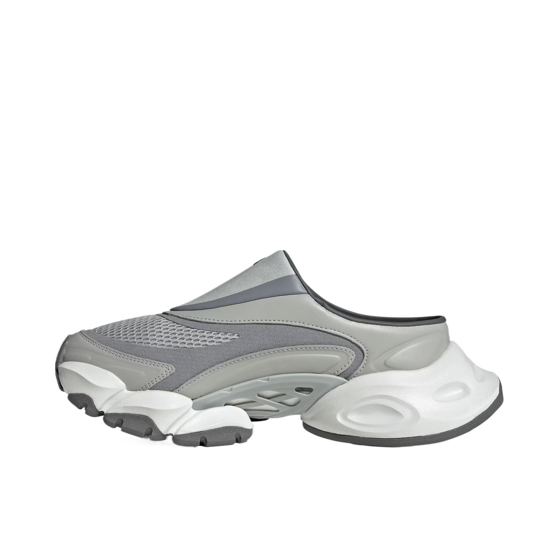 推荐商品：adidas FOS系列 XLG RUNNER MULE 休闲 一脚蹬 低帮 穆勒鞋 拖鞋 浅灰色/淡灰色/灰色