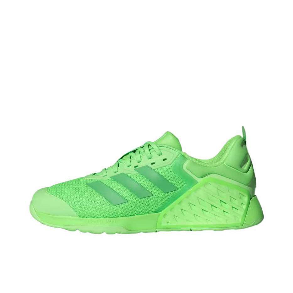 推荐商品：adidas DROPSET 3 TRAINER 防滑 耐磨 透气 力量训练 硬拉 深蹲 织物 回弹 稳定力量 缓震 贴合 训练鞋 绿色 
