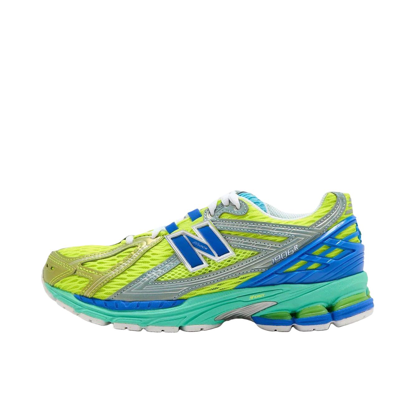 推荐商品：New Balance 1906R 跑鞋 网面透气防滑耐磨轻便复古防水运动贴合 D宽/绿色/蓝色