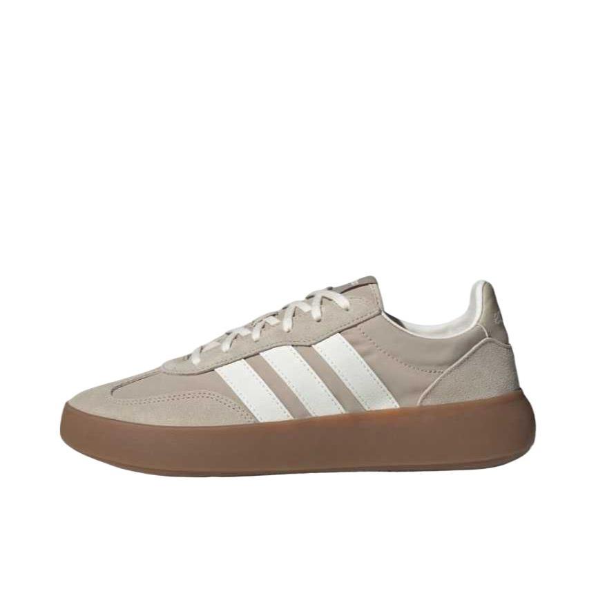 推荐商品：adidas BARREDA DECODE T头鞋 德训鞋 板鞋 百搭复古时尚简约防滑耐磨舒适轻便透气薄底贴合支撑 浅褐色/亮白色/树脂黄