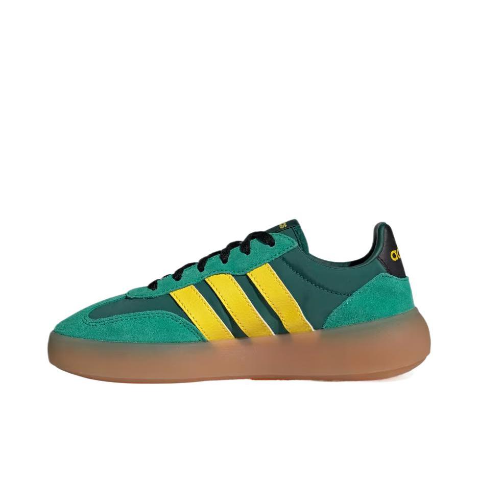 推荐商品：adidas BARREDA DECODE T头鞋 德训鞋 板鞋 百搭复古时尚简约防滑耐磨舒适轻便透气薄底贴合支撑 绿色/黄色 