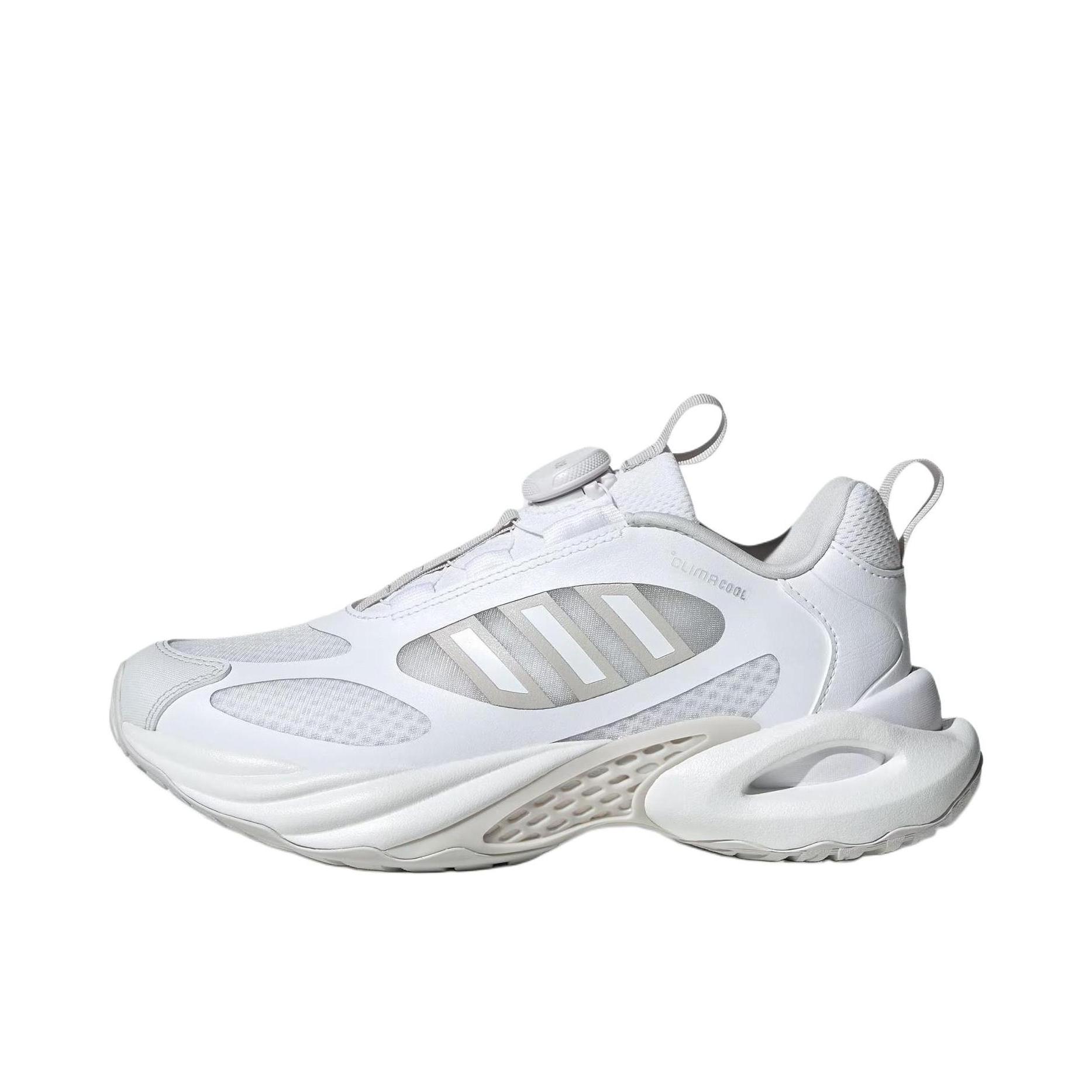 推荐商品：adidas Climacool Vento 4.0 BOA 跑鞋 透气旋转按钮训练稳定 大童/白色/晶白色/浅灰色