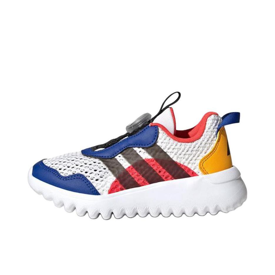 推荐商品：adidas ActiveFlex BOA 4.0 运动休闲鞋 支撑回弹旋转按钮轻便训练 大童/白色/黑色/浅红色