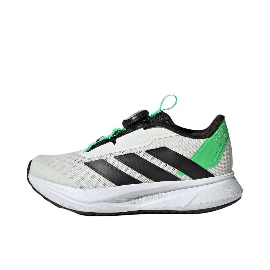 推荐商品：adidas DURAMO SL2 HABU 运动休闲鞋 旋转按钮跑步训练 大童/白色/黑色/亮绿色