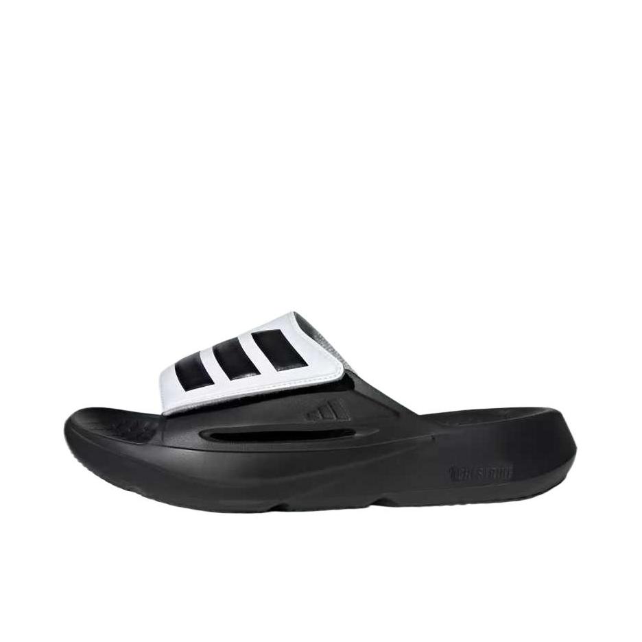 推荐商品：adidas Sportswear Lightblaze Slide 拖鞋 百搭防滑防磨厚底一字 黑色