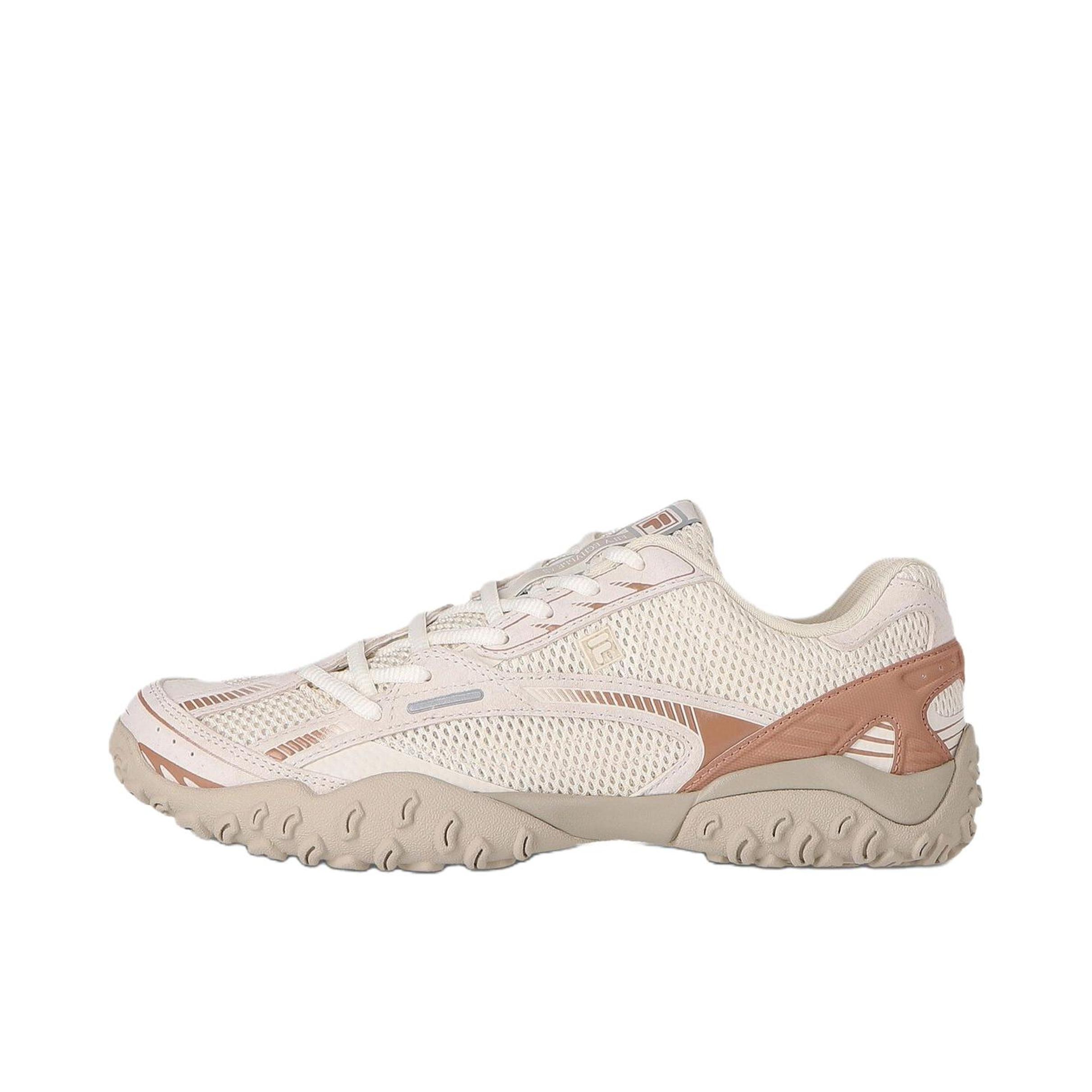 推荐商品：FILA/斐乐 Echape LX v2 运动休闲鞋 百搭厚底橡胶圆头 米色/白色