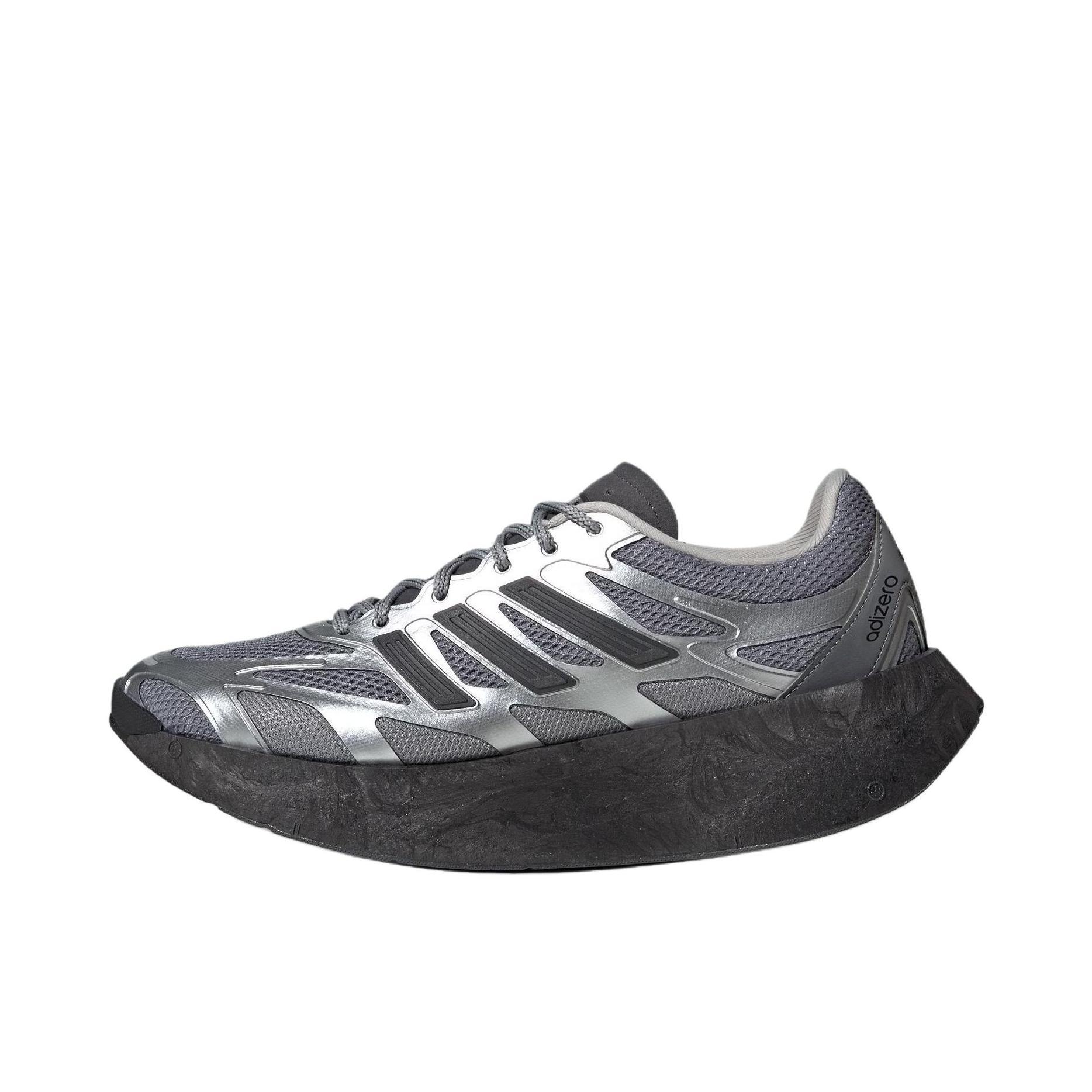 推荐商品：adidas Adizero Aruku 跑鞋 复古防滑耐磨贴合支撑 金属银/灰色/深灰色