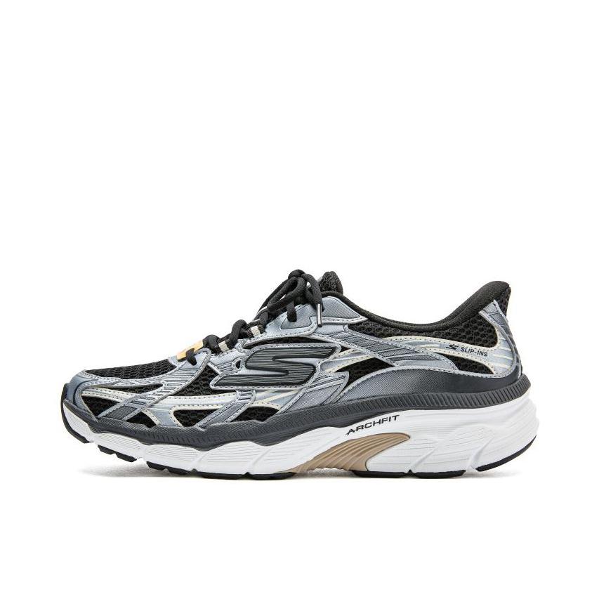 推荐商品：Skechers/斯凯奇 Slip ins 时尚 低帮 舒适 防滑 运动休闲鞋 男款/黑色/灰色