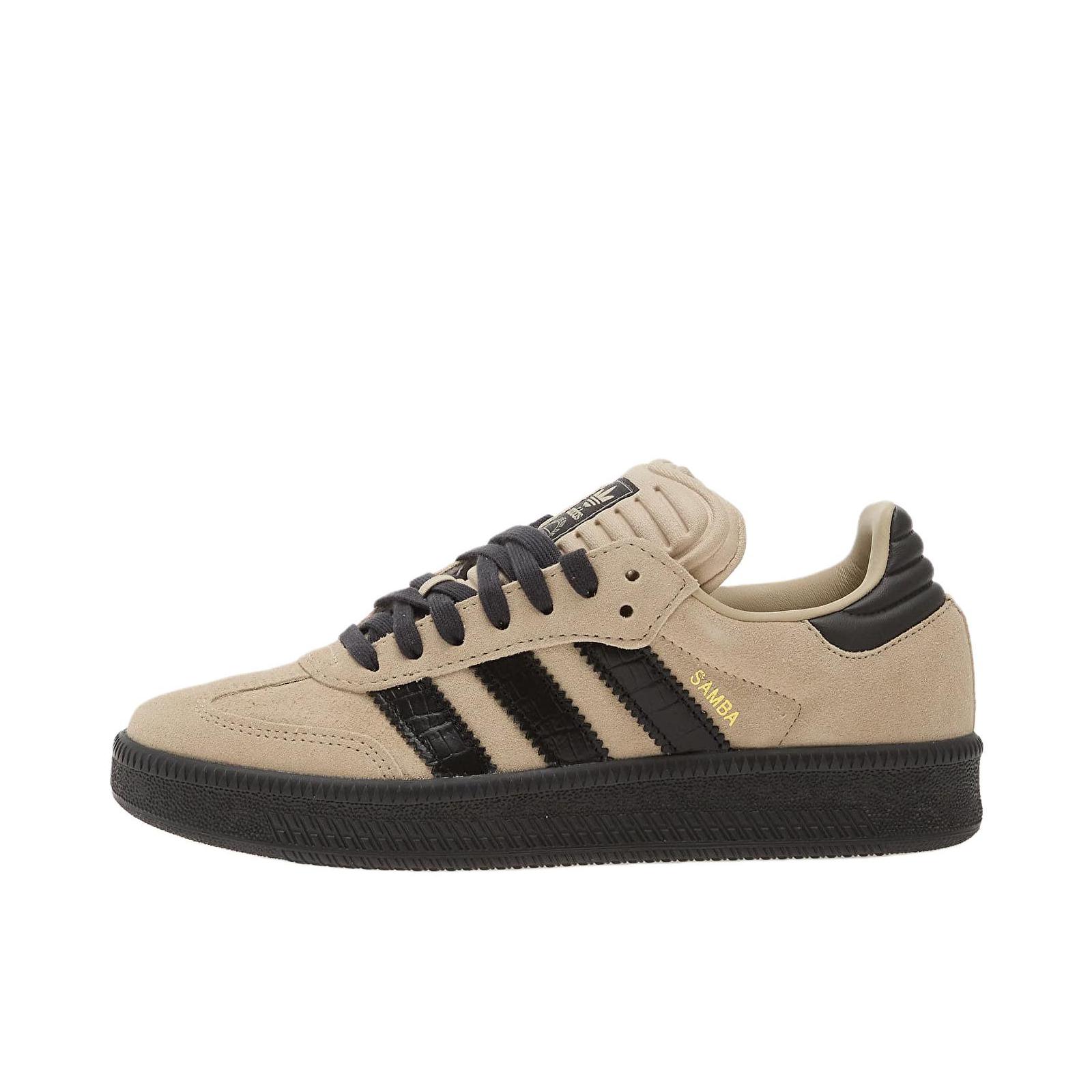 推荐商品：adidas Originals Samba XLG T头鞋 德训鞋 板鞋 复古增高防滑耐磨 棕色/黑色