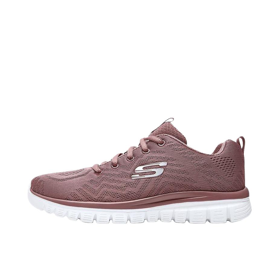 推荐商品：Skechers/斯凯奇 Graceful 休闲舒适 网面透气 防滑耐磨 轻便减震 软底 运动 慢跑 跑鞋 Mauve 女款/暗粉