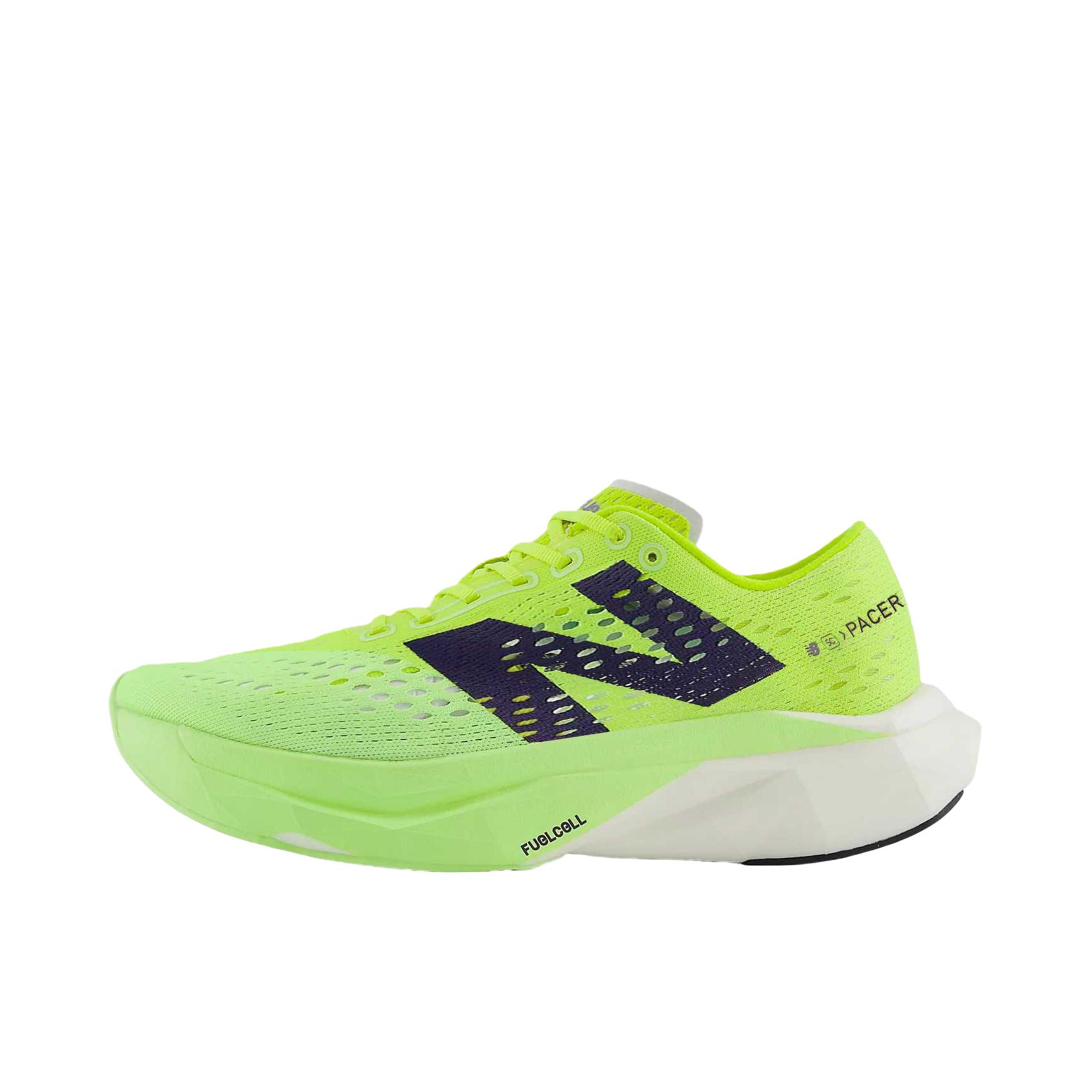 推荐商品：New Balance FuelCell SC Pacer v2 跑鞋 减震竞速系带 B宽/碱性绿带余辉