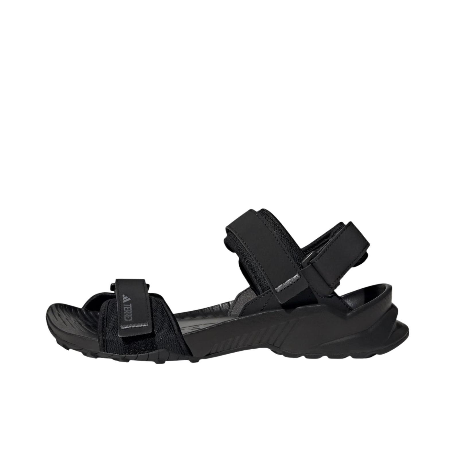 推荐商品：adidas Terrex Hydroterra 防滑 沙滩 魔术贴 凉鞋 黑色/灰色