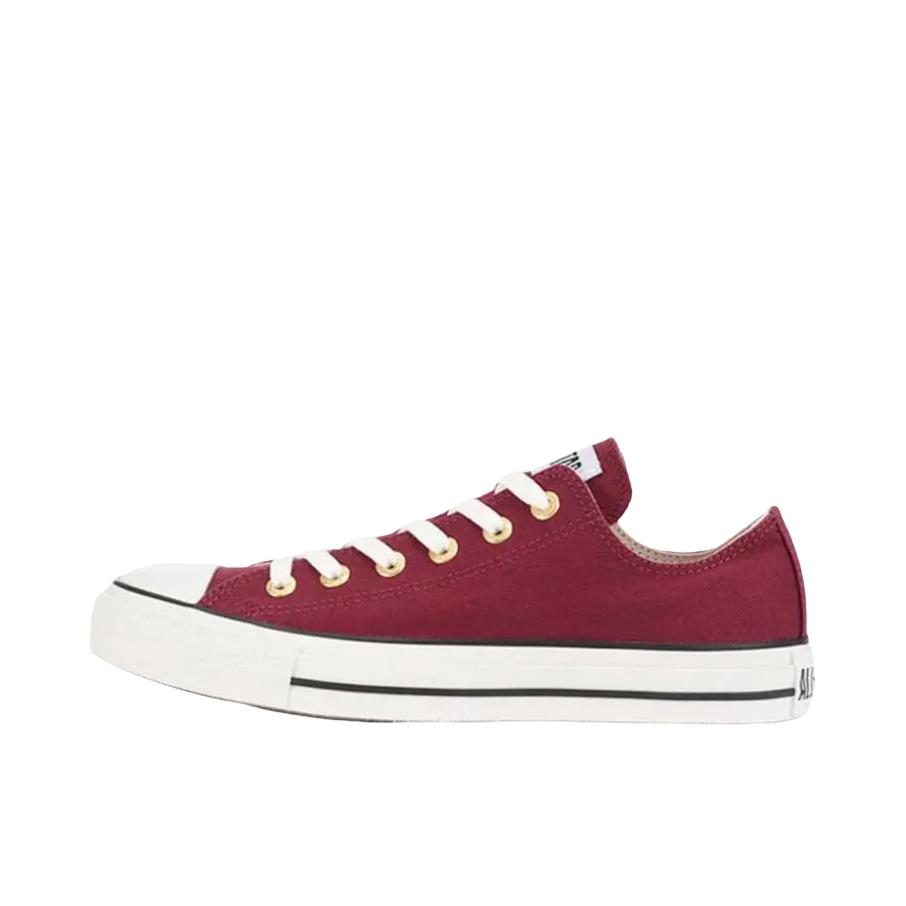 推荐商品：Converse/匡威 All Star Flateyelets OX 帆布鞋 圆头平跟系带舒适 红色