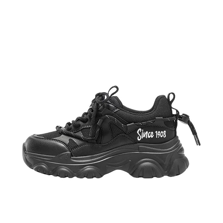 推荐商品：Lee Cooper 喵系家族 老爹鞋 时尚轻便圆头舒适 女款/黑色