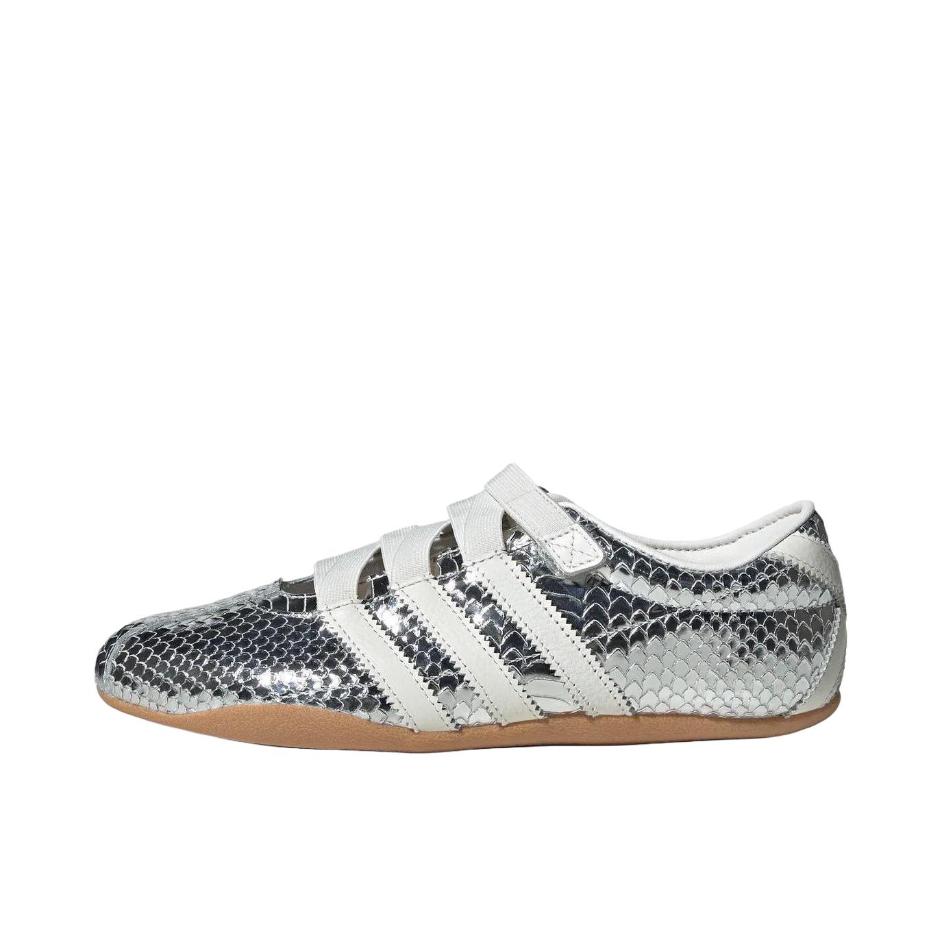 推荐商品：adidas Originals Tokyo MJ 运动休闲鞋 圆头魔术贴舒适玛丽珍 银色