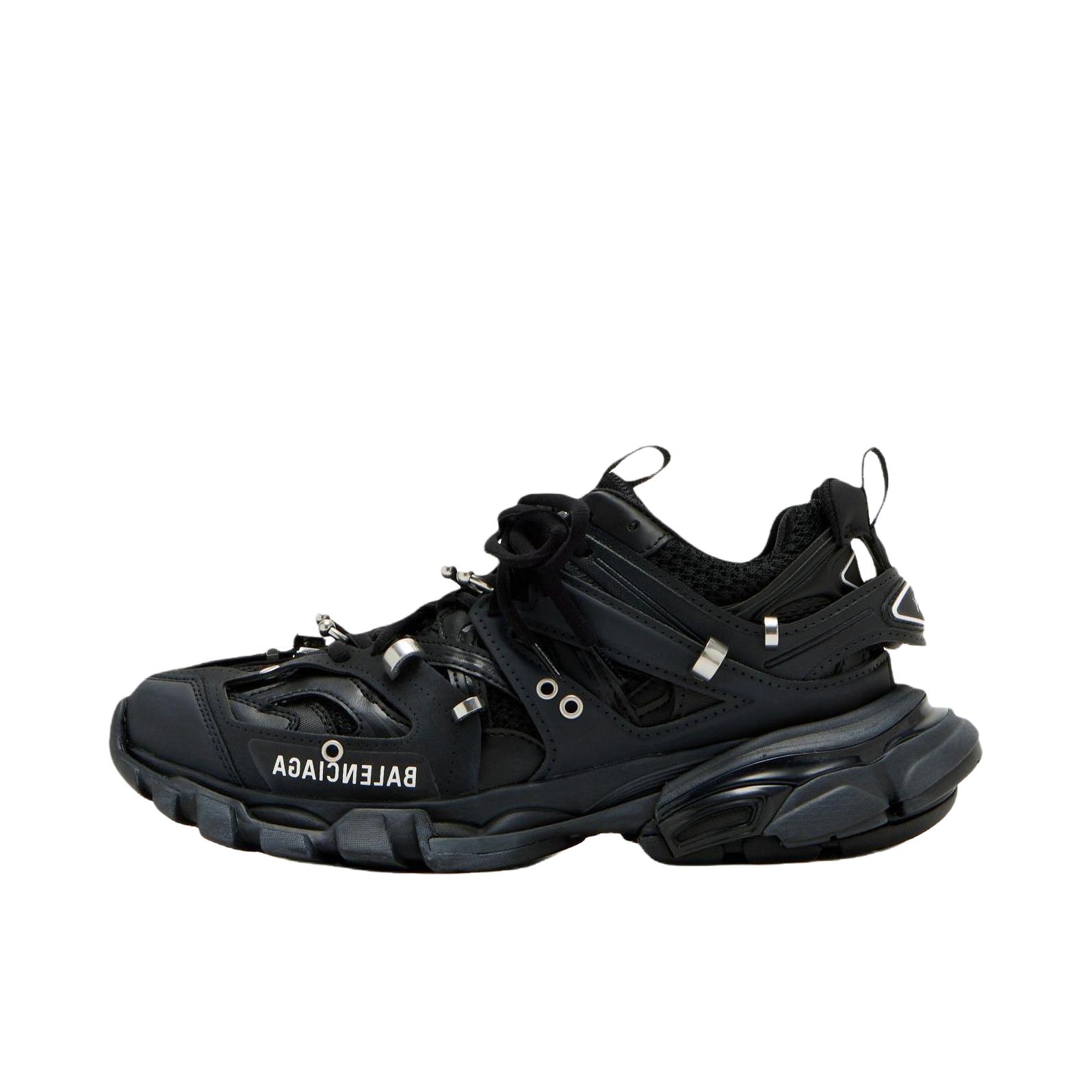 推荐商品：Balenciaga 巴黎世家 Track Piercing 老爹鞋 圆头厚底系带 女款/黑色