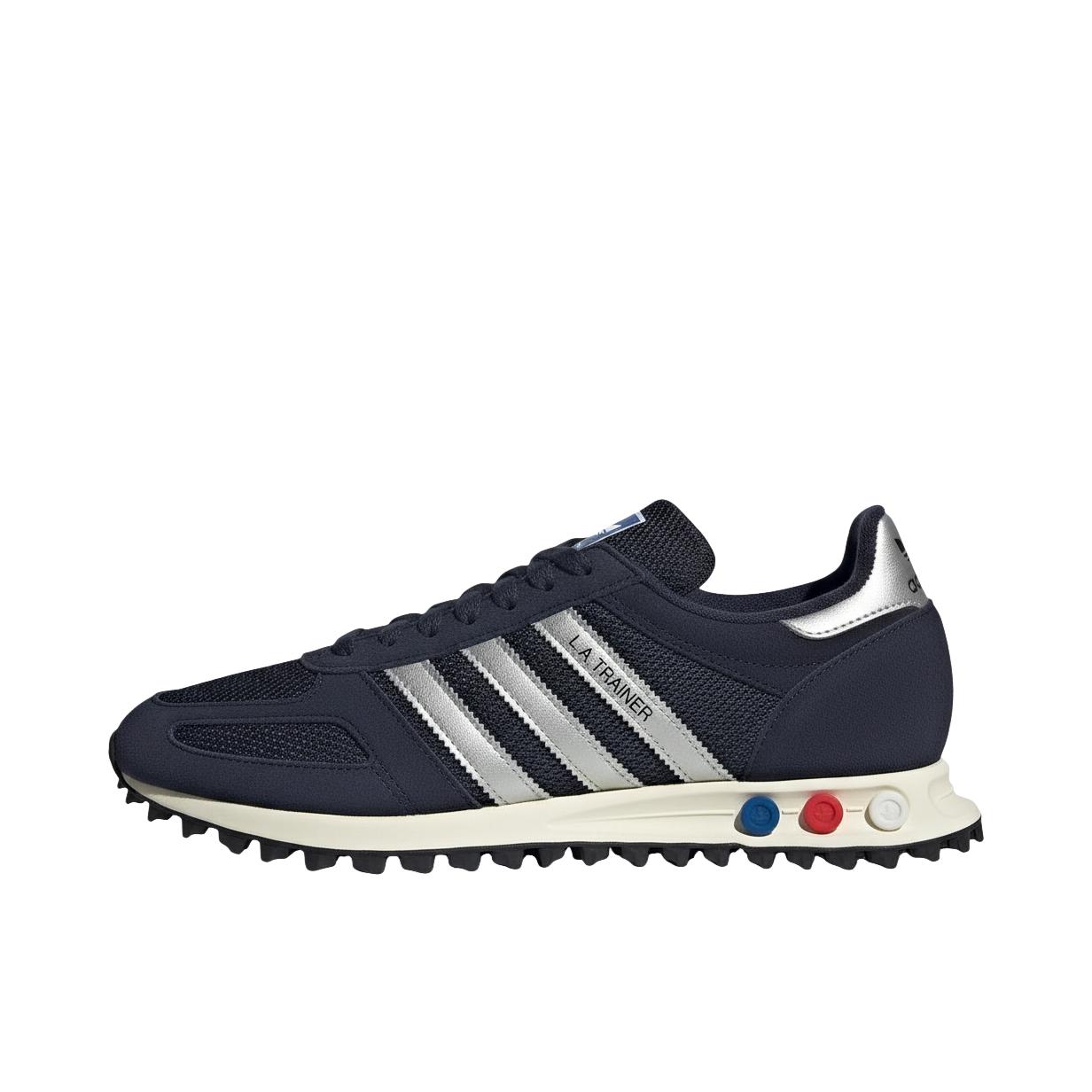 推荐商品：adidas LA Trainer 防滑耐磨 轻便舒适 透气 运动休闲鞋 海军蓝 
