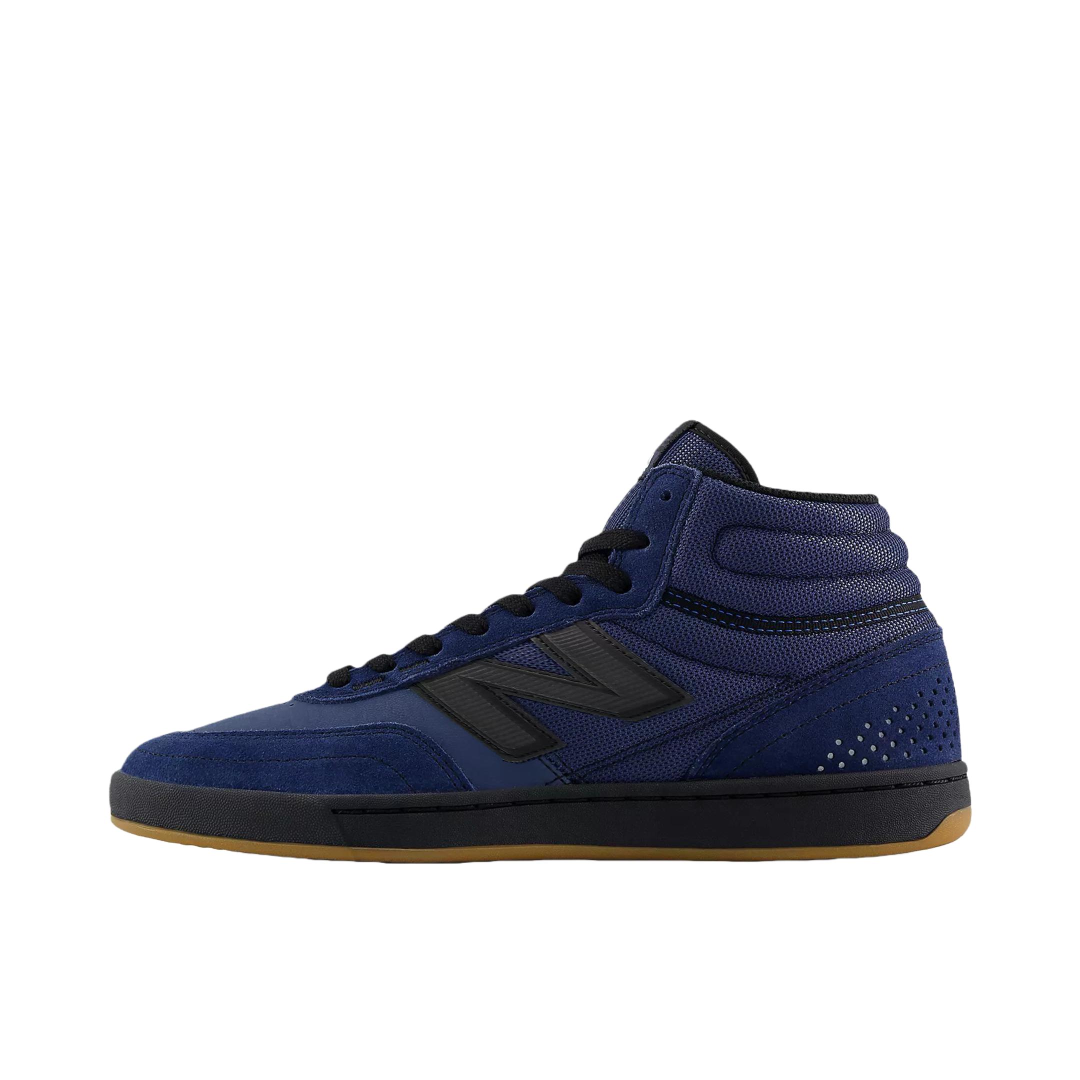 推荐商品：New Balance Numeric 440 High V2 简约 防滑 高帮 圆头 板鞋 D宽/蓝色