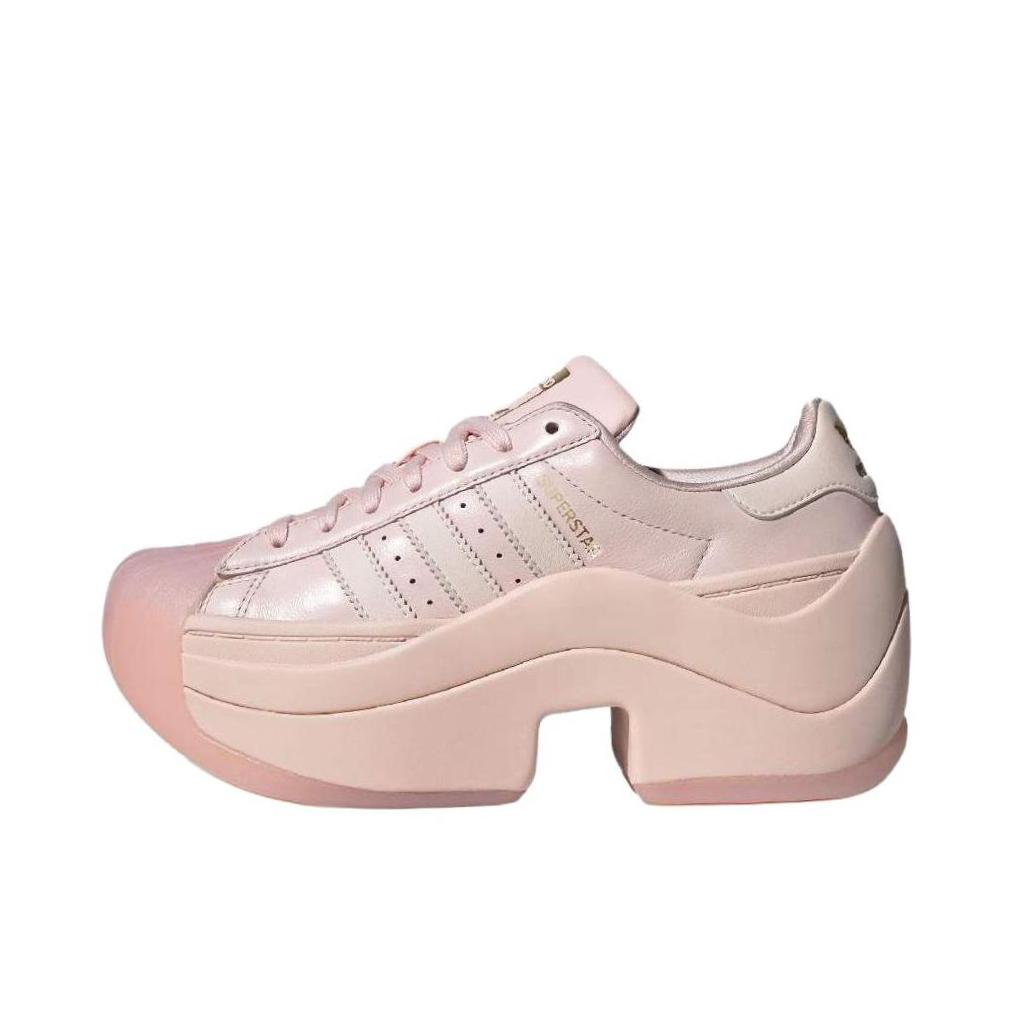 推荐商品：adidas Originals Superstar Bold 运动休闲鞋 柔软防滑橡胶厚底 粉色