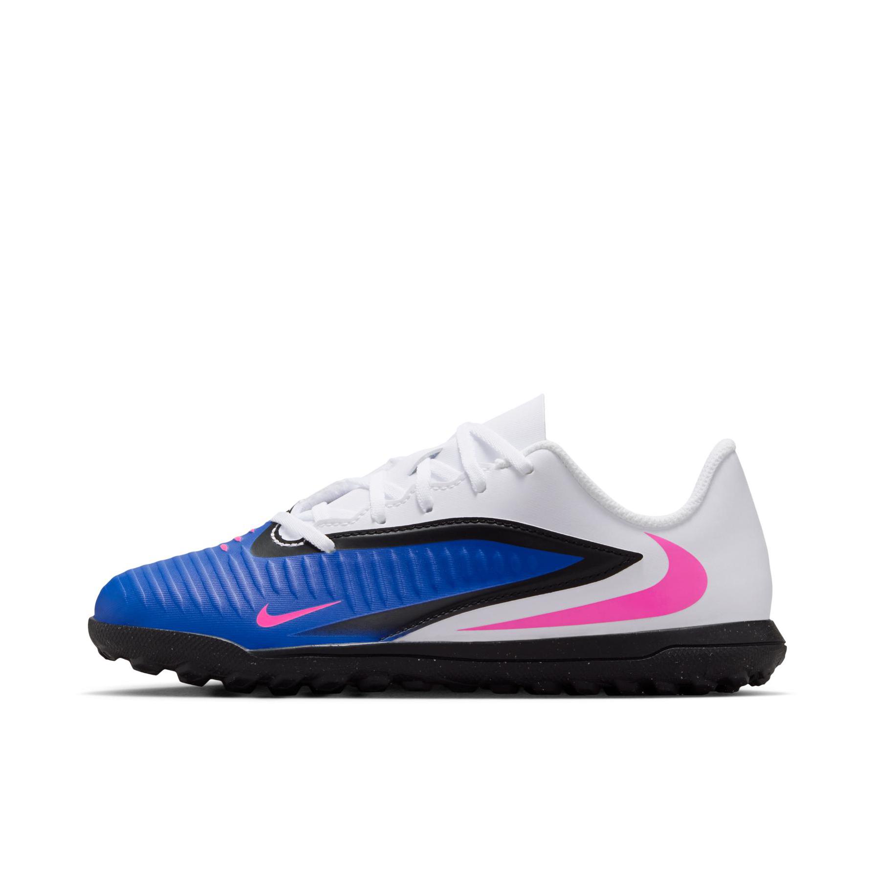 推荐商品：Nike Phantom GX Club Dynamic Fit TF 低端 碎钉 人造草地 足球鞋 大童/赛车蓝/白/粉色/红色