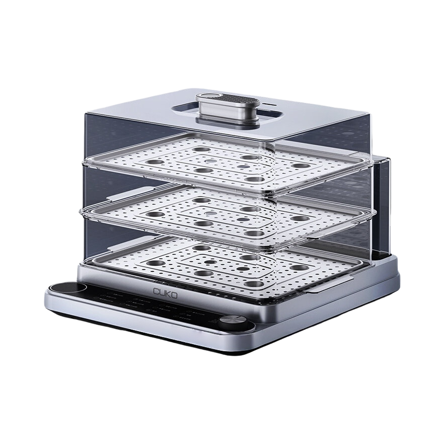 推荐商品：CUKO 20L/30L 电蒸锅 家用 多功能 纯蒸锁鲜 24H预约 双重保温 DZX605