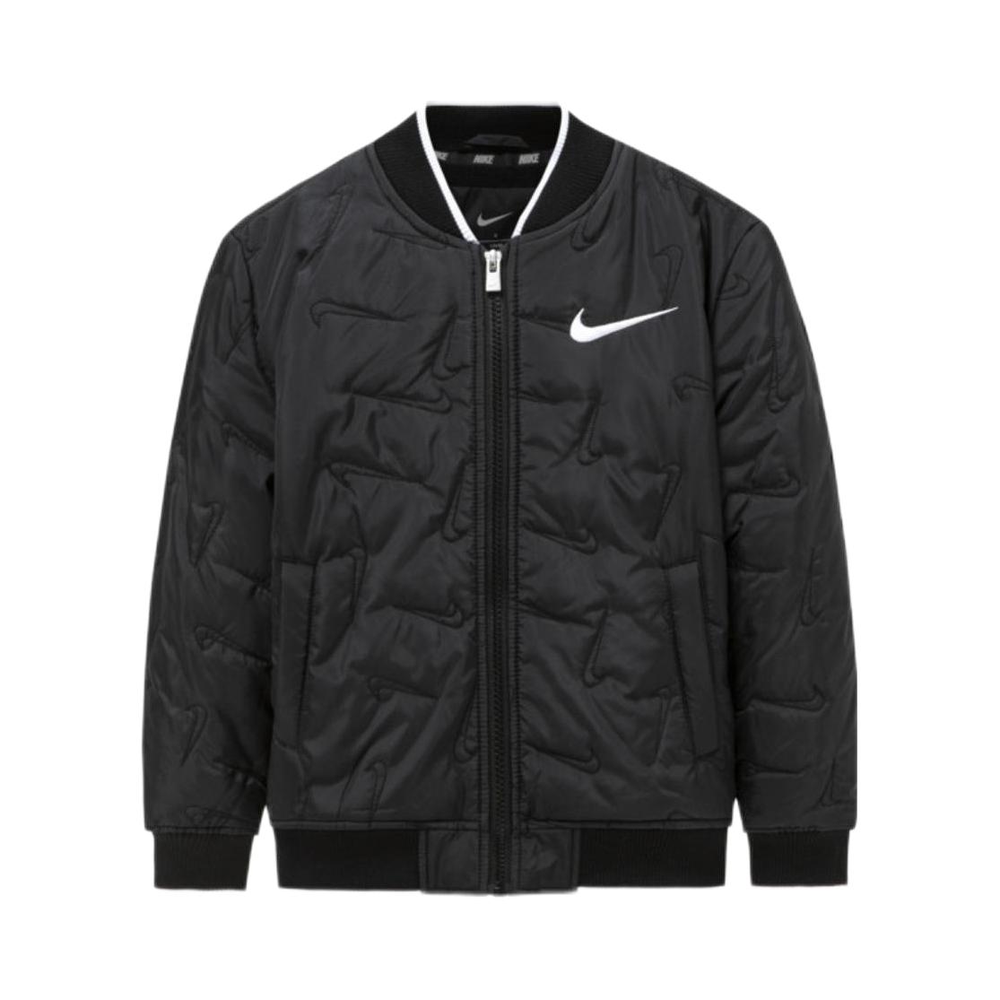 推荐商品：Nike/耐克童装 保暖加绒棒球领棉服 中大童 NY2142010PS 正黑