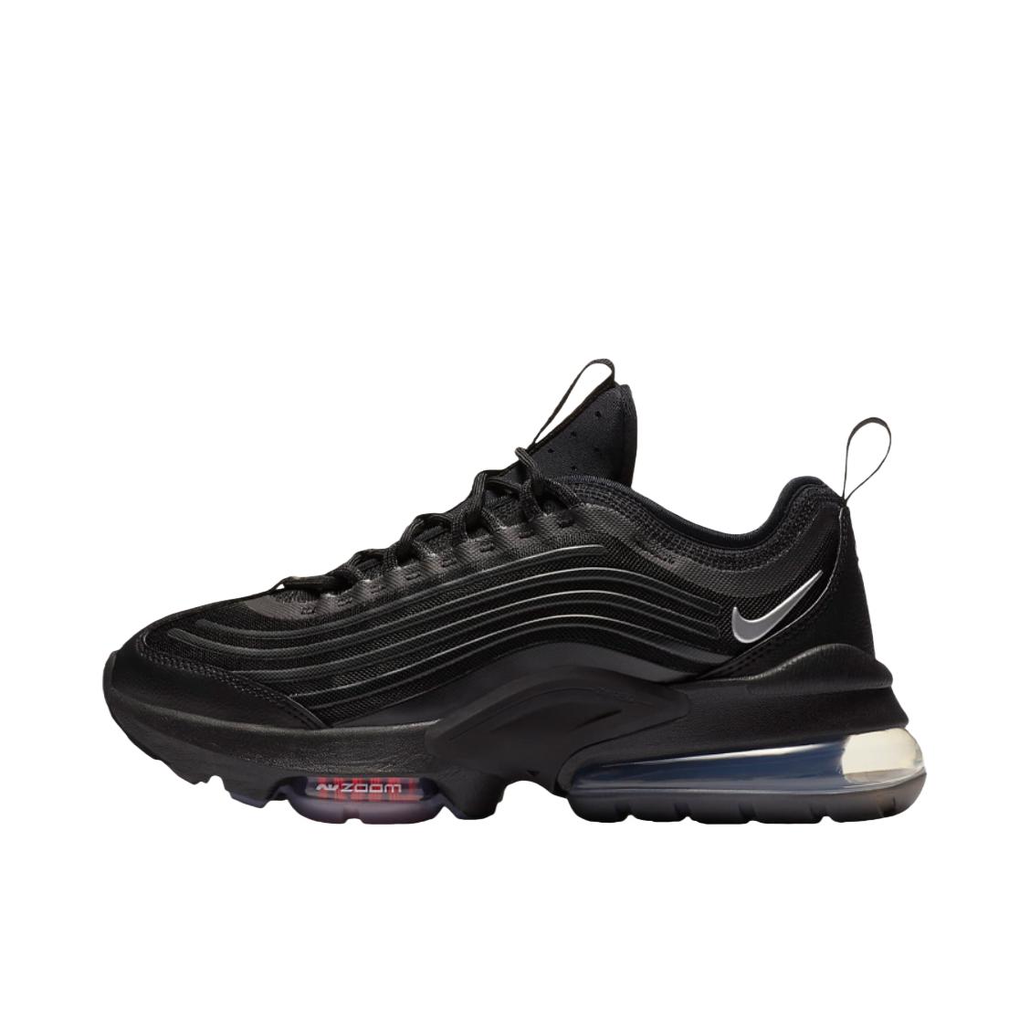 推荐商品：Nike Air Max Zoom 950 织物合成革 防滑耐磨 舒适透气 回弹支撑 包裹性 复古 时尚潮流 马拉松 跑鞋 女款/深黑色