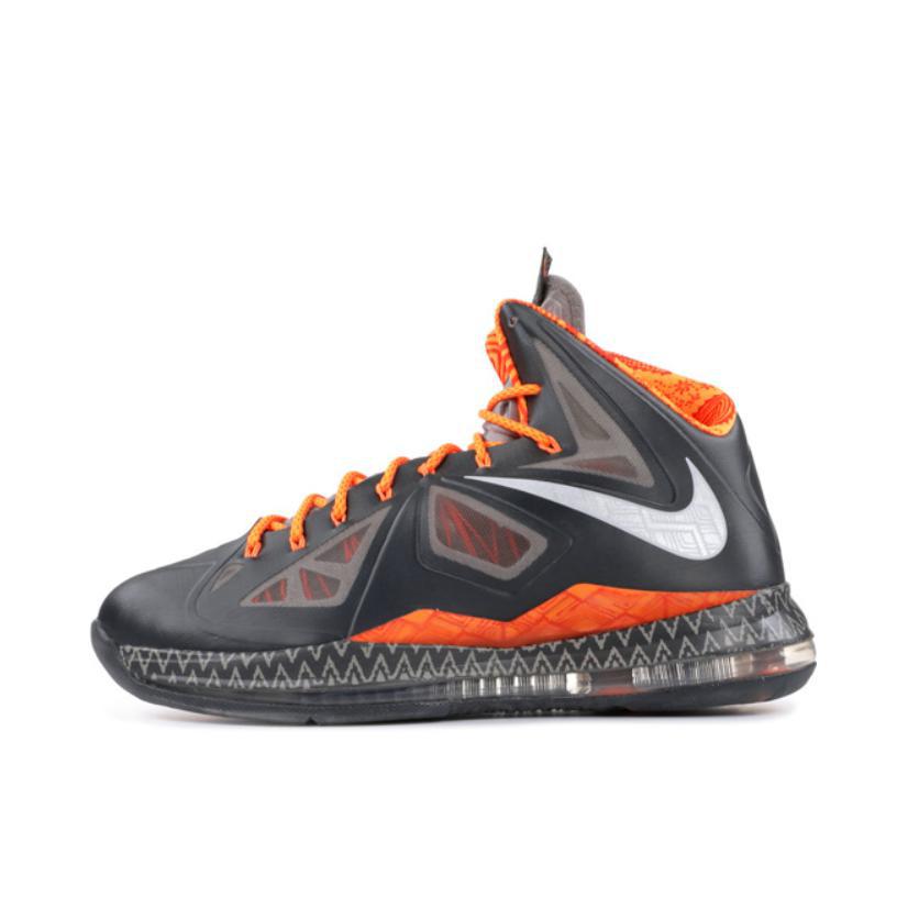 推荐商品：Nike Zoom LeBron 10 减震回弹 网布透气 防滑耐磨 舒适轻便 织物 实战 气垫 篮球鞋 Black History Month 黑色/橙色