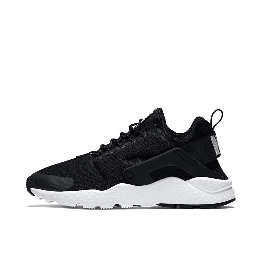 推荐商品：Nike Air Huarache Ultra 跑鞋 防滑耐磨舒适透气防水减震轻便复古百搭织物包裹性 Black White 女款/黑白色