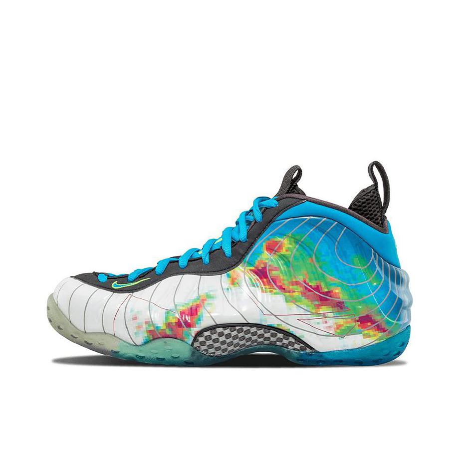 推荐商品：Nike Air Foamposite One 篮球鞋 喷泡经典复古百搭防滑耐磨舒适透气减震休闲中帮 Weatherman 气象/蓝色/白色