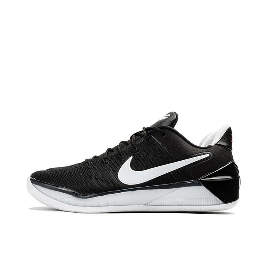推荐商品：Nike Kobe A.D. 科比12 防滑耐磨 缓震轻便 实战 舒适圆头 织物 合成革 减震 篮球鞋 Black White 黑白
