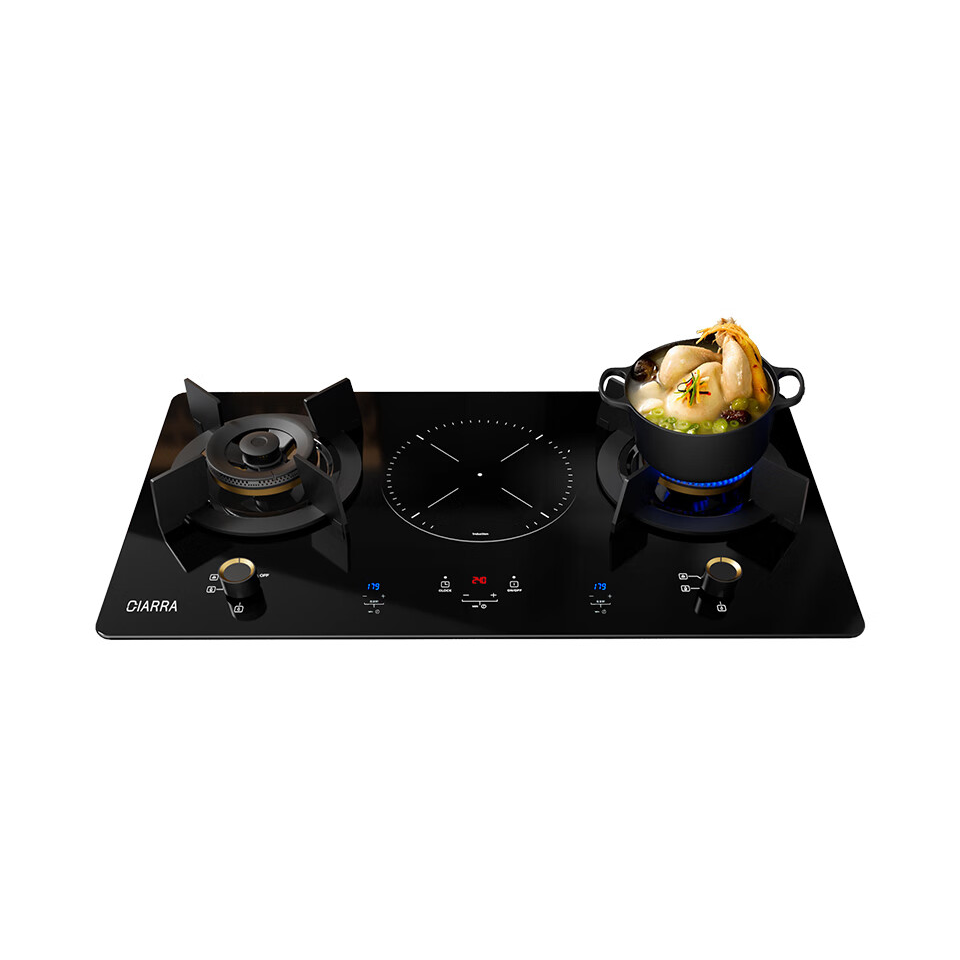 推荐商品：CIARRA AQ09 嵌入式燃气灶 精准控温 熄火保护 三灶独立定时