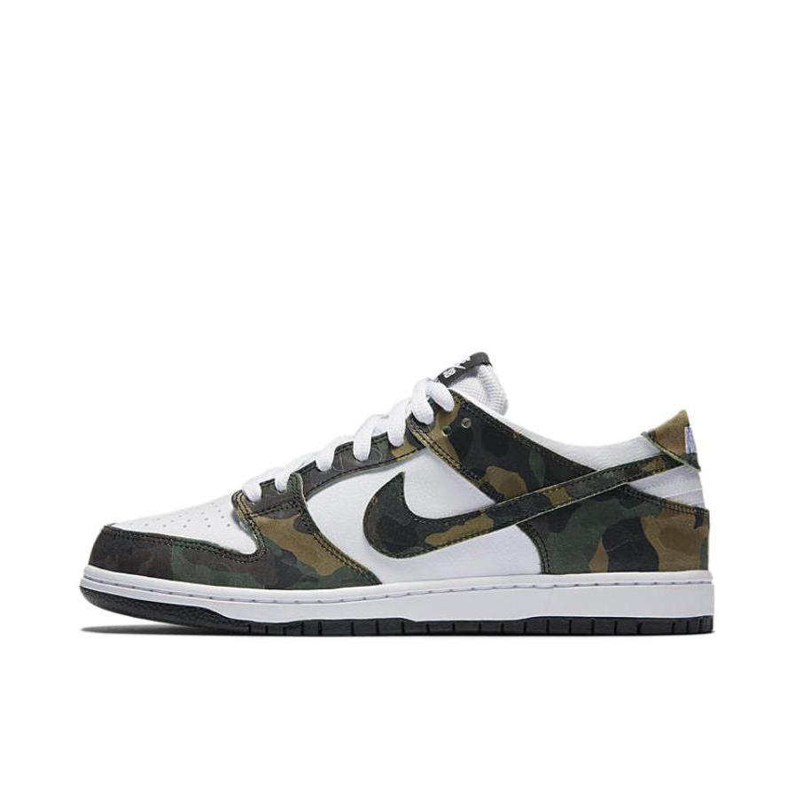 推荐商品：Nike Dunk 板鞋 经典复古百搭 Low Camo Legion Green SB/低帮/迷彩/白色