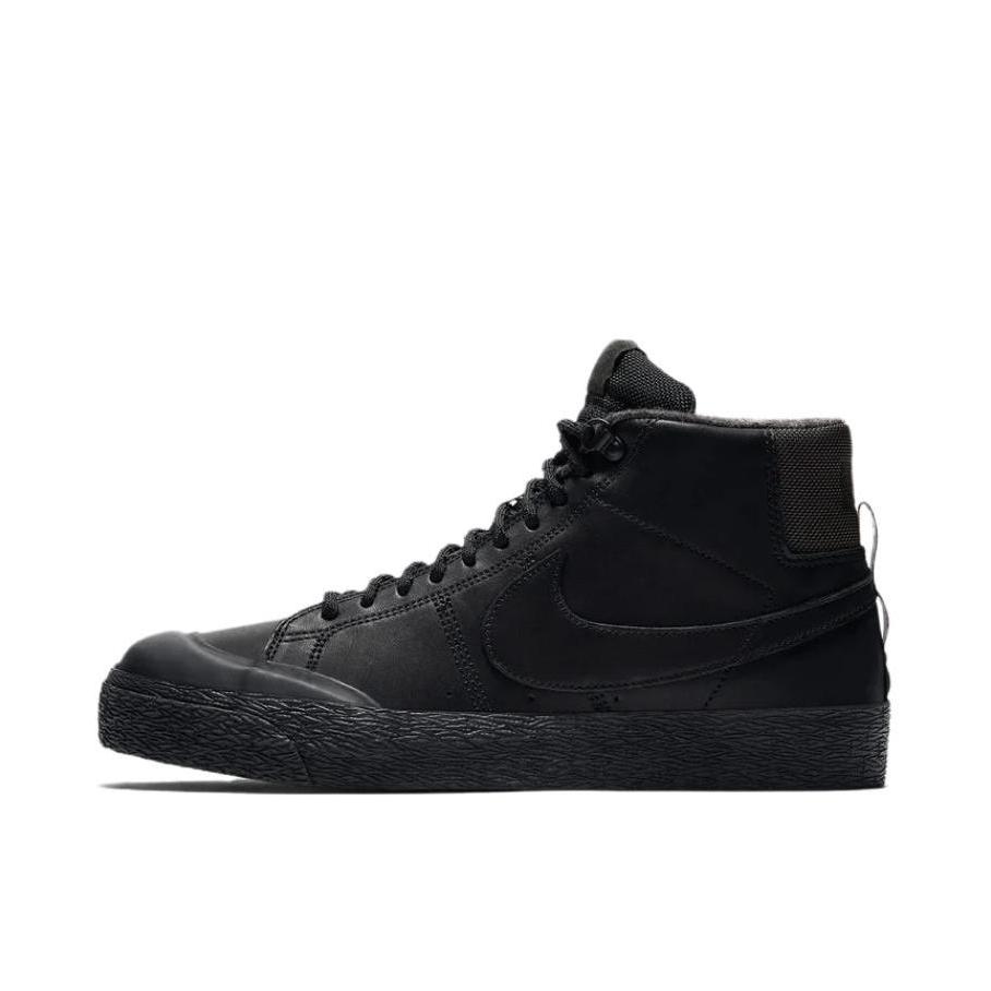 推荐商品：Nike SB Blazer Zoom 滑板鞋 板鞋 拼接时尚复古防滑耐磨透气运动休闲舒适百搭 Bota Black 全黑Hi