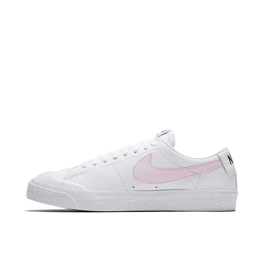 推荐商品：Nike SB Blazer Zoom 滑板鞋 板鞋 拼接时尚复古防滑耐磨透气运动休闲舒适百搭 Prism Pink 白色/棱镜粉