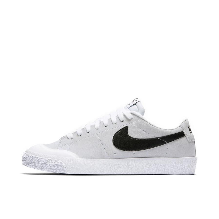 推荐商品：Nike SB Blazer Zoom 滑板鞋 板鞋 拼接时尚复古防滑耐磨透气运动休闲舒适百搭 White / Deep Jungle 顶峰白/浅褐
