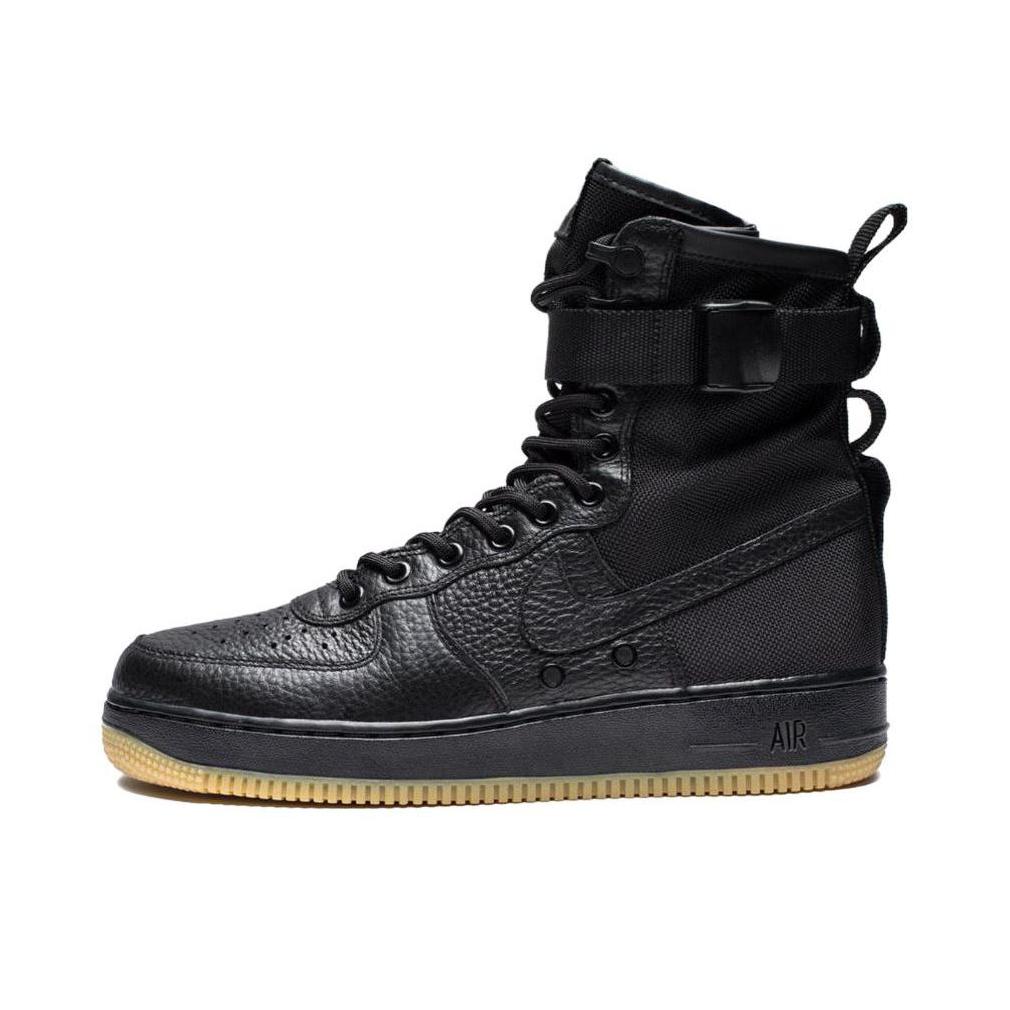 推荐商品：Nike Air Force 1 SF 板鞋 机能缠绕防滑耐磨减震透气复古包裹性 Black Gum (2017 No Bag) 黑胶