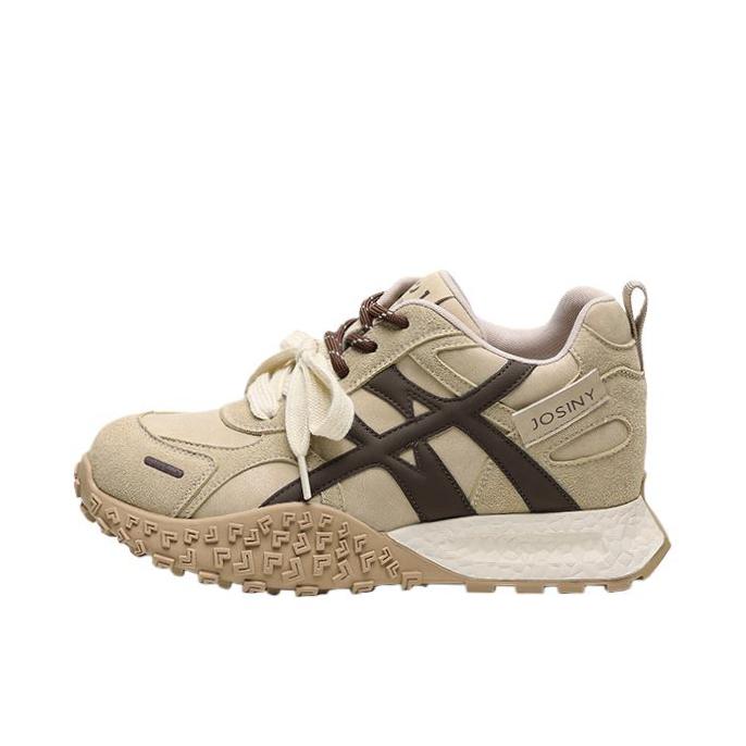 推荐商品：卓诗尼 运动休闲鞋 复古百搭简约小众 502A29313 女款/杏色