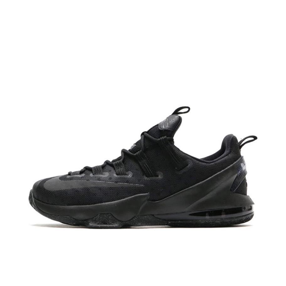推荐商品：Nike Zoom LeBron 13 詹姆斯 稳定支撑 减震回弹 轻便透气 圆头 实战 运动 篮球鞋 Low Triple Black 纯黑Low
