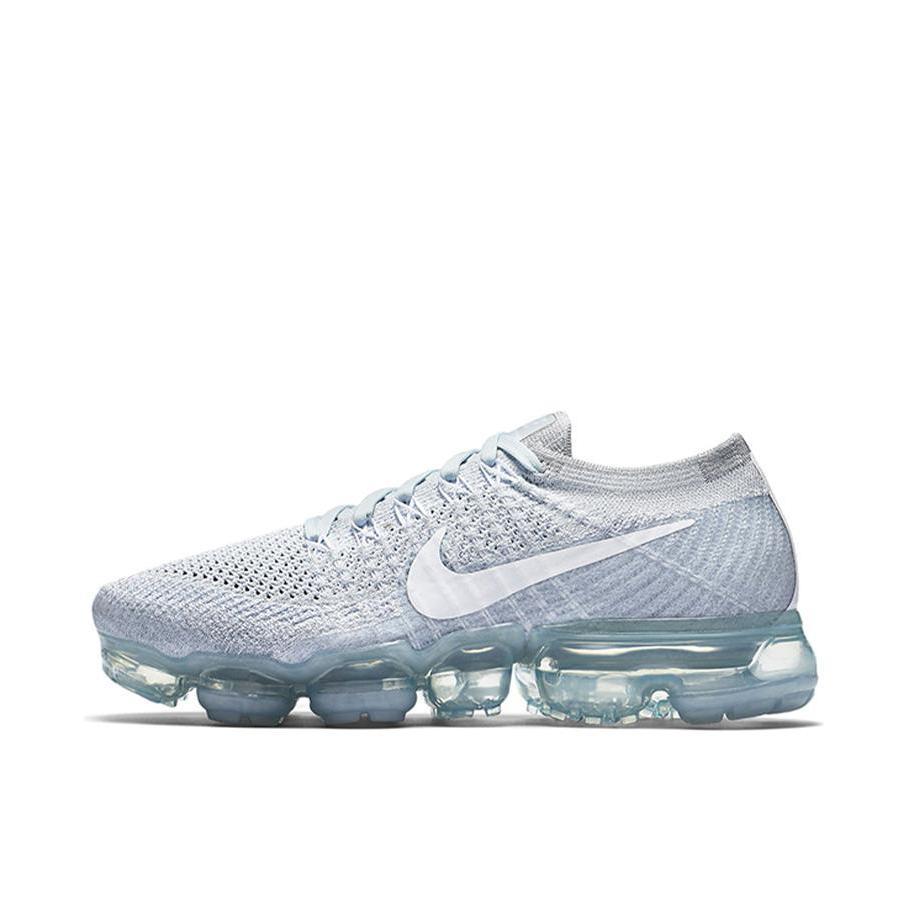 推荐商品：Nike Air VaporMax 跑鞋 气垫缓震防滑耐磨舒适轻便百搭简约运动全掌编织支撑休闲圆头 Pure Platinum 灰白