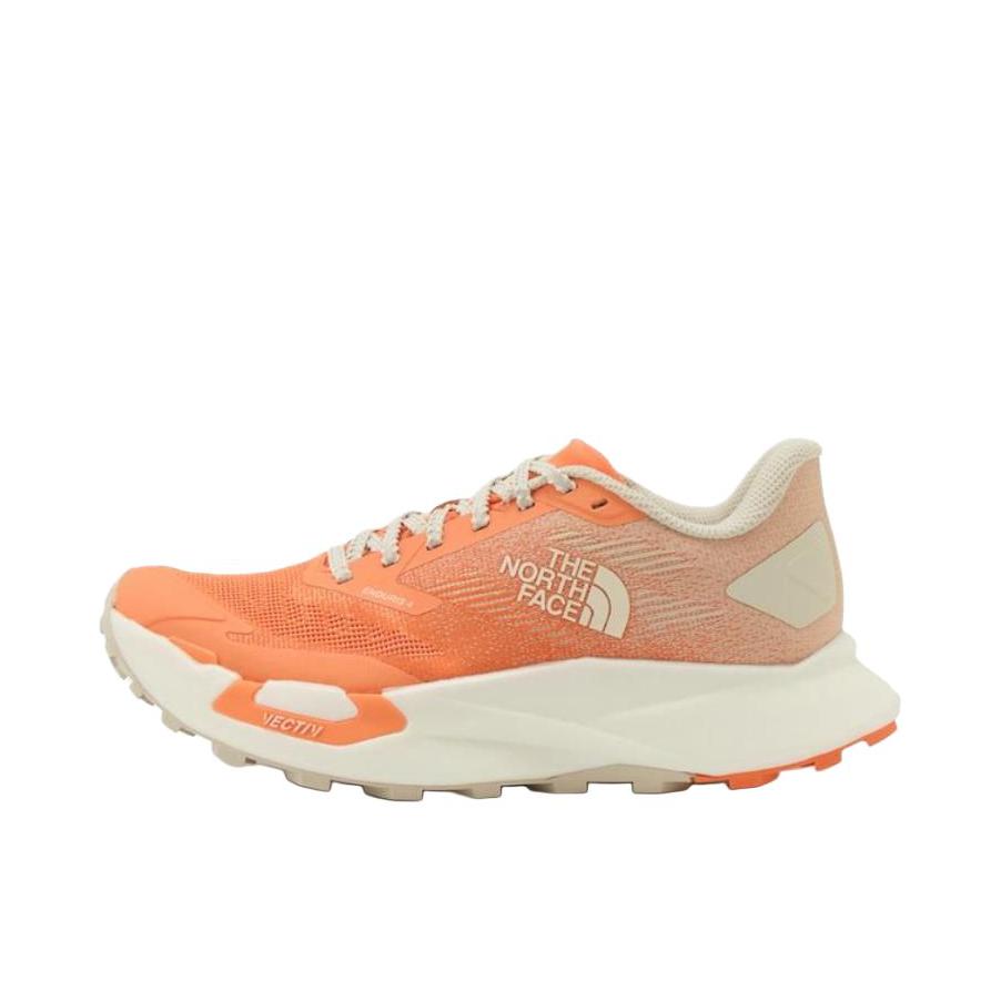 推荐商品：TheNorthFace/北面 Vectiv Enduris 4 跑鞋 柔软防滑耐磨舒适越野缓震 橙色/白色