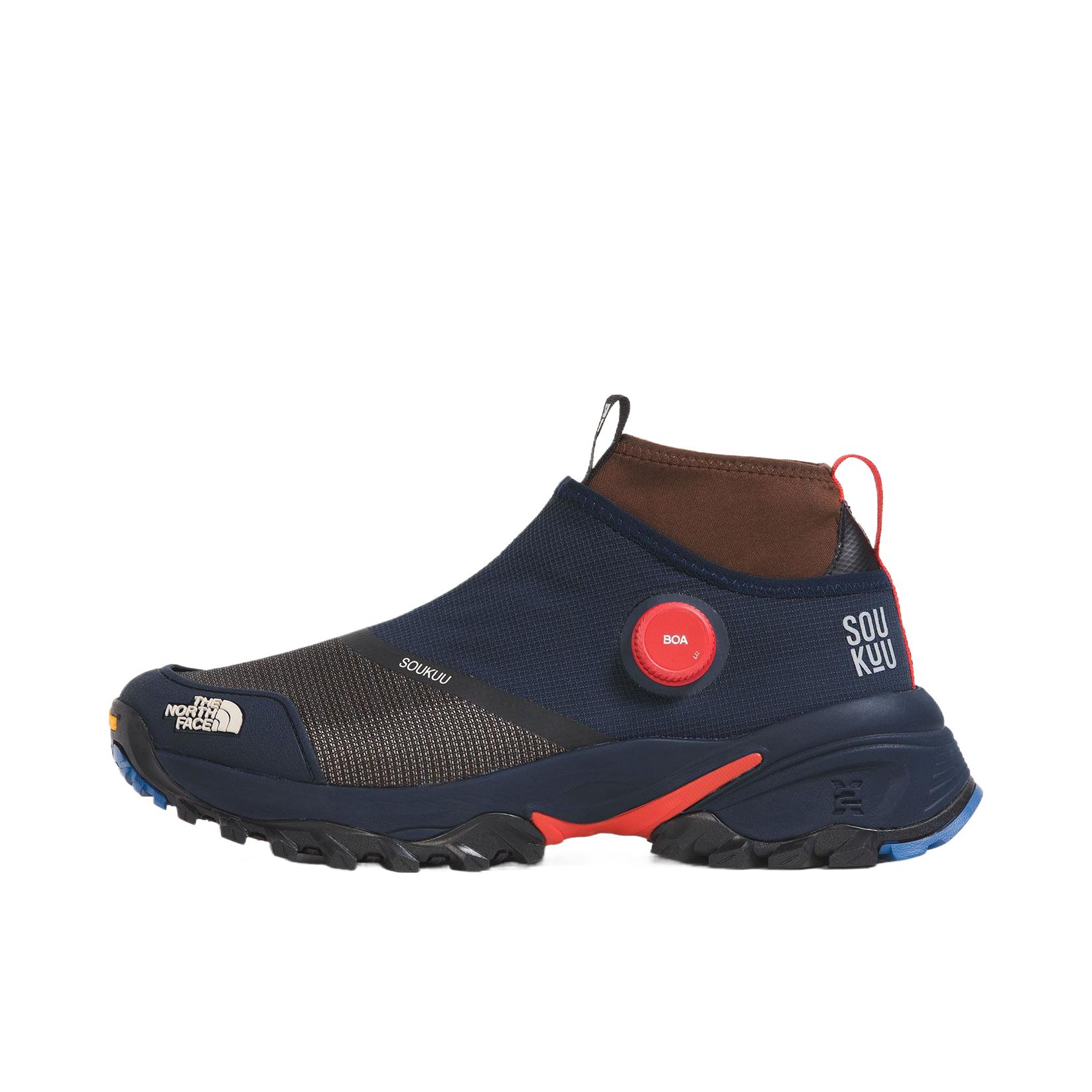 推荐商品：TheNorthFace/北面 Hedgehog 百搭 中帮 防滑 耐磨 徒步鞋 蓝色/黑色