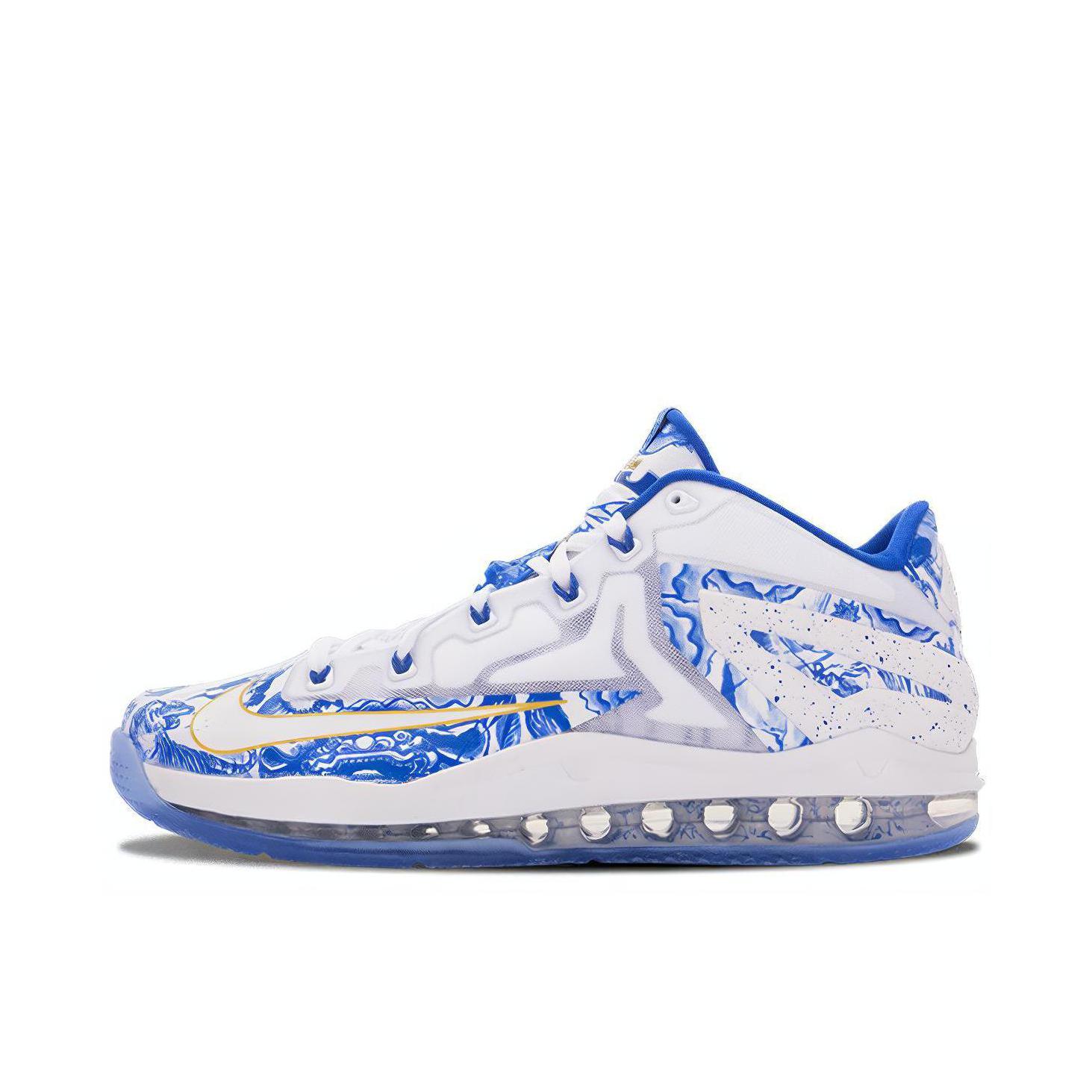 推荐商品：Nike Zoom LeBron 11 詹姆斯 防滑耐磨 缓震回弹 轻便透气 支撑 实战 篮球鞋 Low China 青花瓷